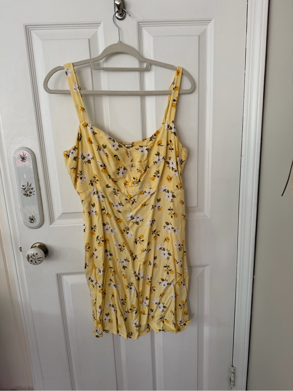 Old Navy Yellow Floral Mini Dress